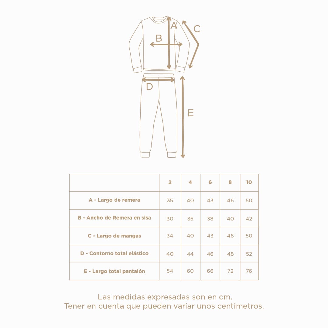 TABLA DE TALLES